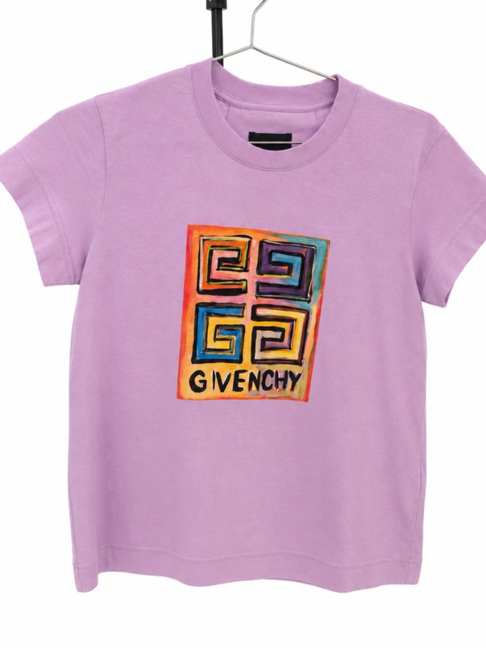 Givenchy 4G Graffiti Logo T-Shirt Lilac Purple Colorblock